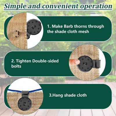 (🔥HOT SALE NOW 49% OFF) - Shade Cloth Heavy Duty Lock Grip