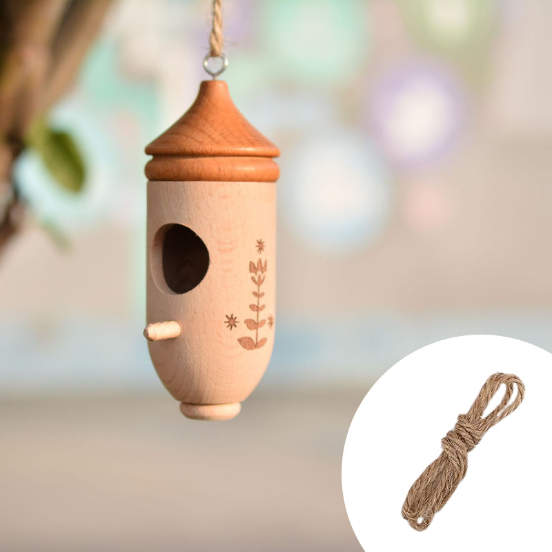 Wooden Hummingbird House-gift For Nature Lovers