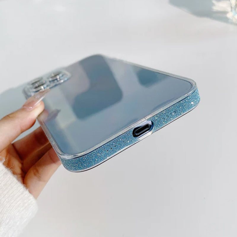 Glitter Frame Transparent Phone Case