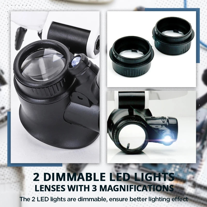 ⚡️Last day - 49% OFF⚡️LED Glasses Magnifier 8x 15x 23x