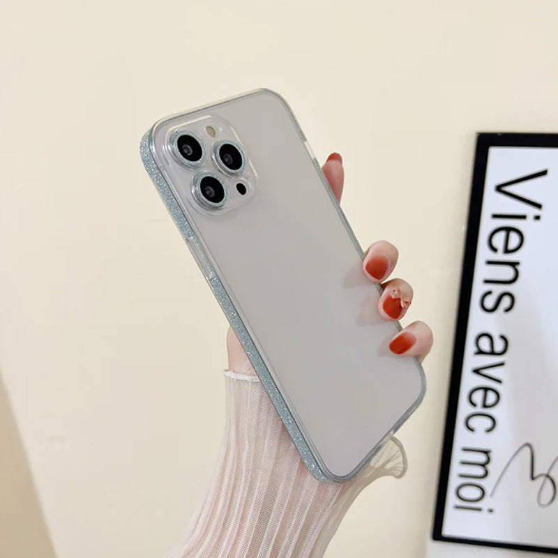 Glitter Frame Transparent Phone Case