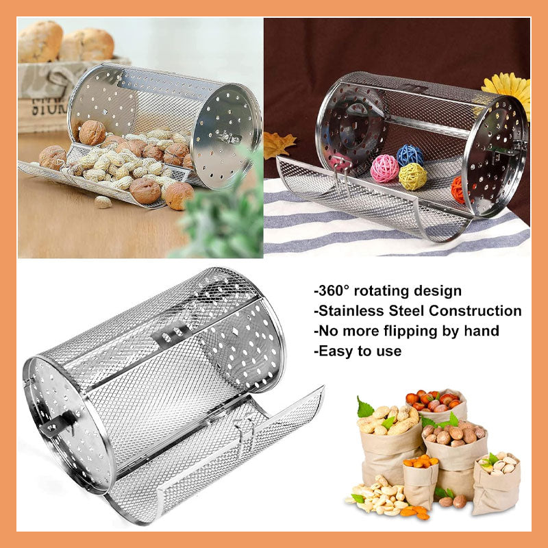 🥘Stainless Steel Rotating Grill