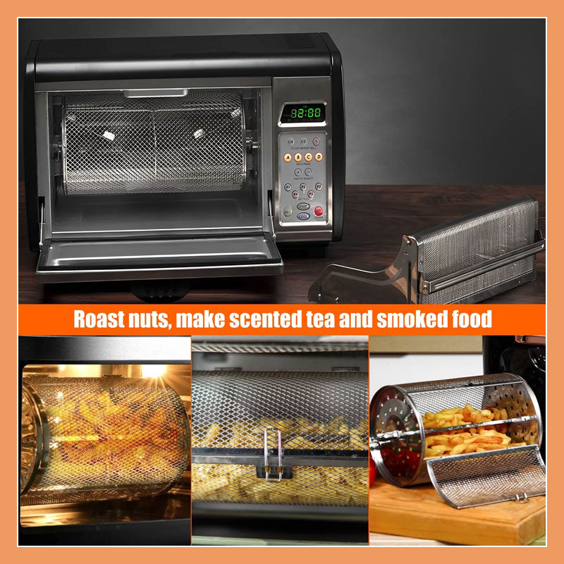🥘Stainless Steel Rotating Grill