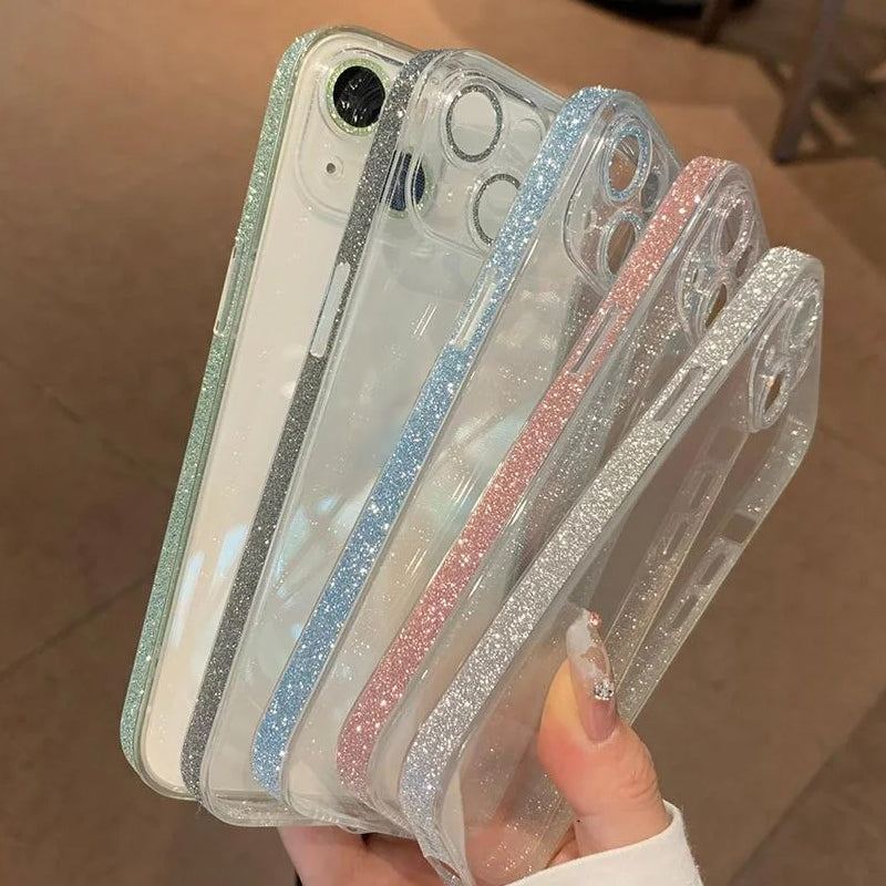 Glitter Frame Transparent Phone Case