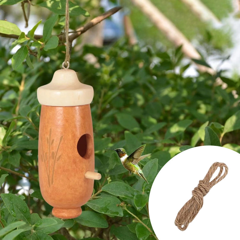 Wooden Hummingbird House-gift For Nature Lovers
