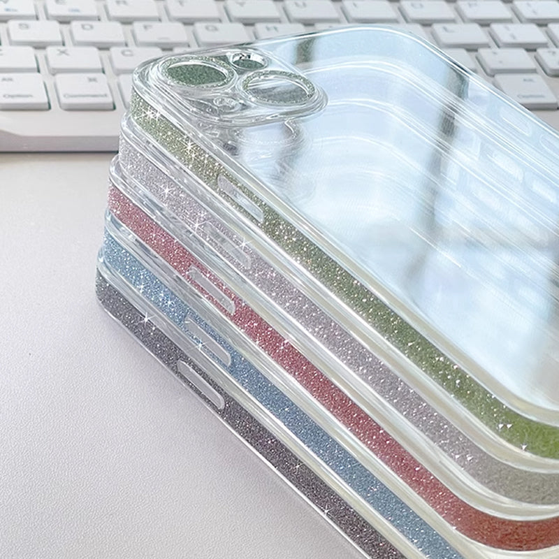 Glitter Frame Transparent Phone Case