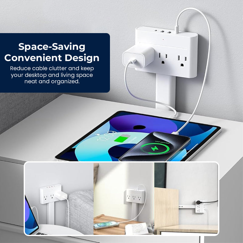 360° Rotating Telescopic Power Extension Socket