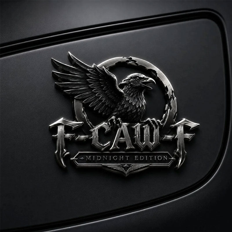 F-CAW-F "Midnight Edition" Metal Emblem - Premium Attitude Decal