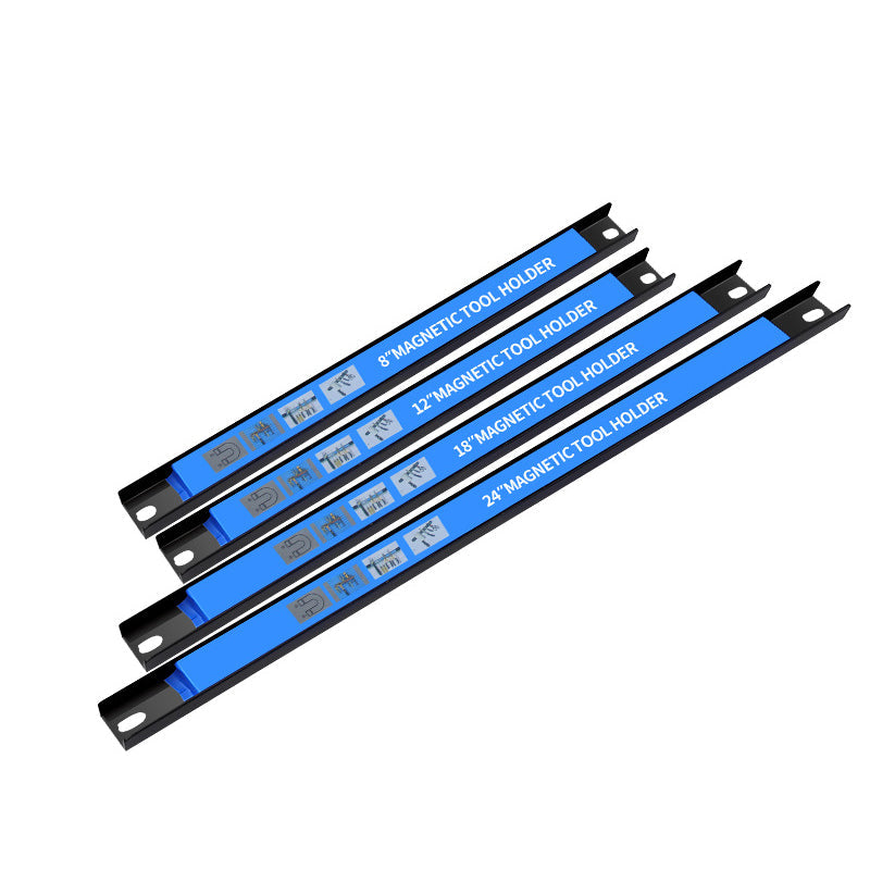 8/12/18/24 Inches Magnetic Tool Bar Black Metal Tool Organizer For Garage&Workshop