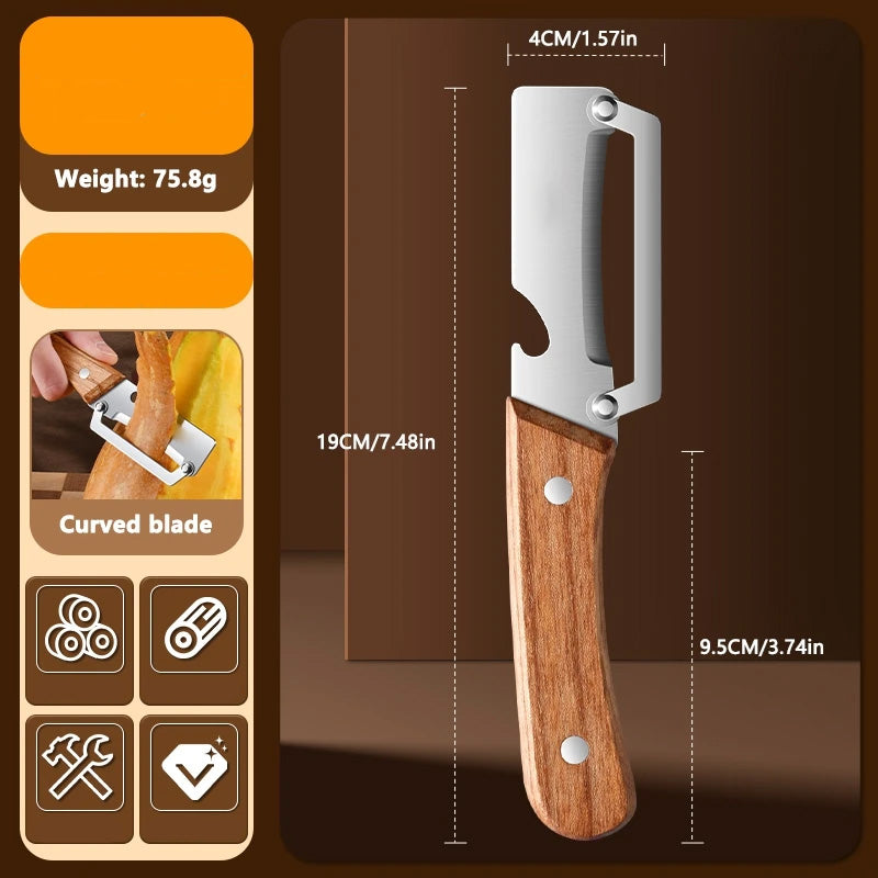 🏆 35K+ SOLD! 🔪 All-in-One Stainless Steel Peeler | Razor-Sharp Blade with Bottle Opener 🍎