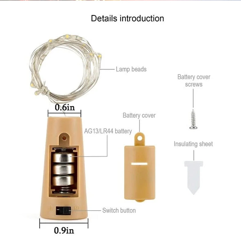 BOTTLE LIGHTS (Battery not included )