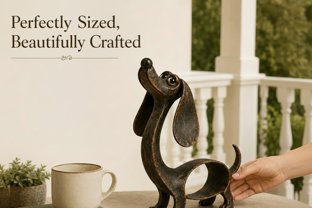 Antique Bronze Dachshund Sculpture