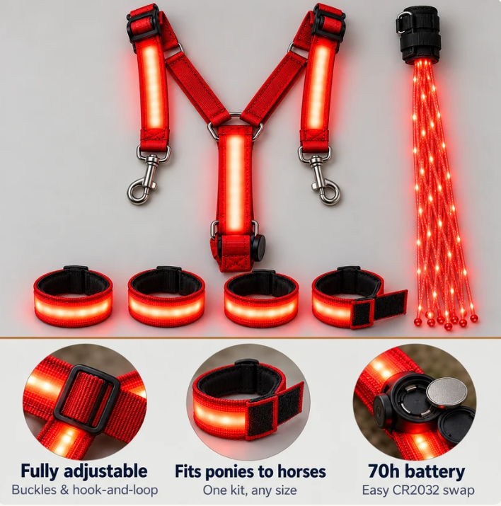 🐎✨ Light-Up Horse Riding Set – Shine on Every Ride!