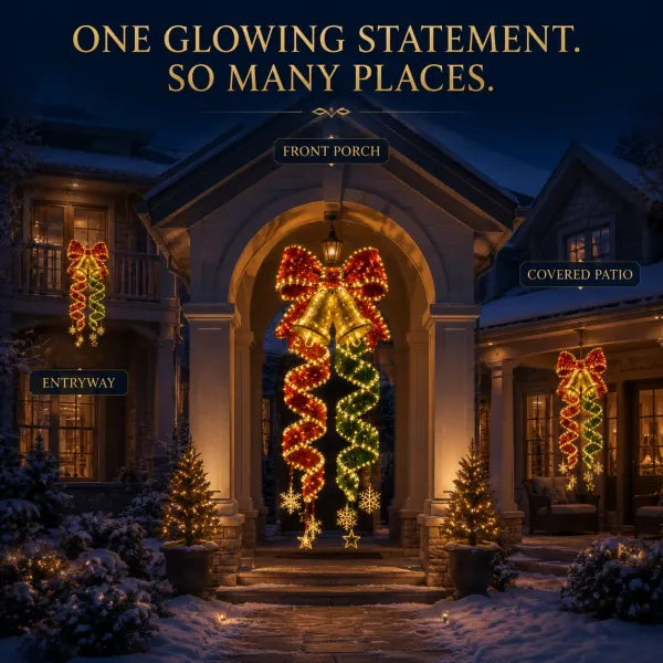 Christmas Magic Spiral Hanging LED Light Collection