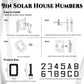 🎁✨Solar-powered outdoor illuminated door number