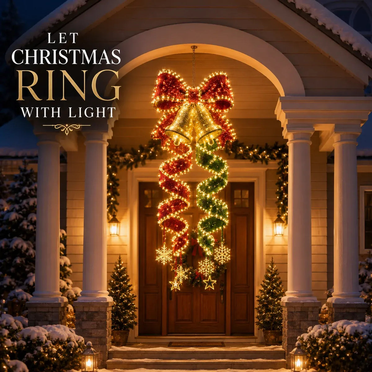 Christmas Magic Spiral Hanging LED Light Collection