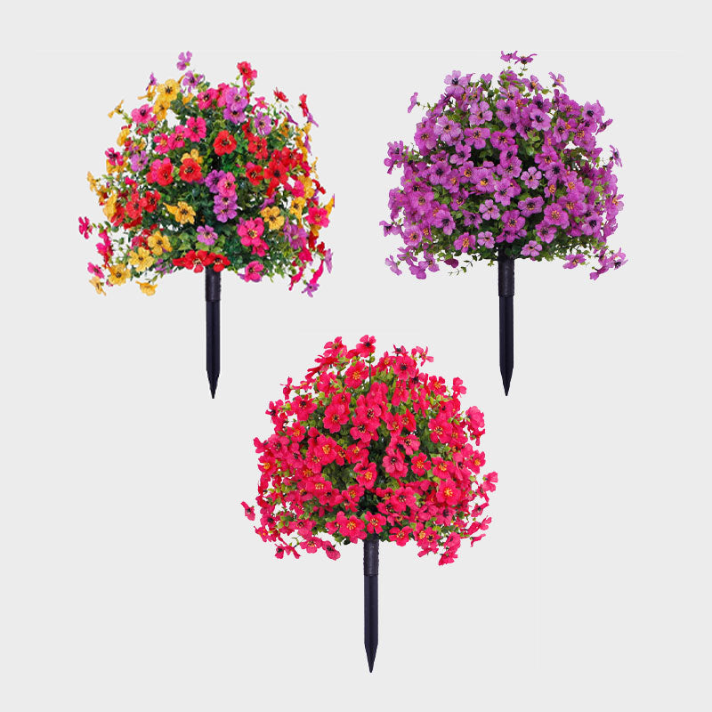 🌸Artificial Eucalyptus and Violet Ground-Insert Floral Decoration