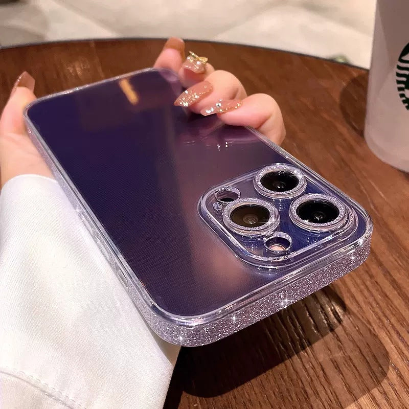 Glitter Frame Transparent Phone Case