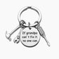 If Dad Can't Fix It, No One Can Keychain