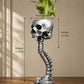 Gothic Skull Planter And Skeleton Vase Spooky Home Decor