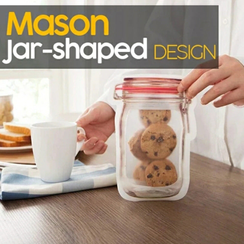 Reusable Mason Bottle Ziplock Bags