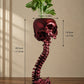 Gothic Skull Planter And Skeleton Vase Spooky Home Decor
