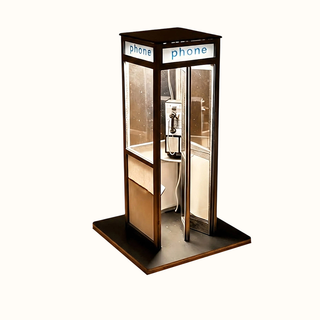 Retro Vintage Tall Phonebooth Lamp