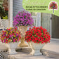 🌸Artificial Eucalyptus and Violet Ground-Insert Floral Decoration