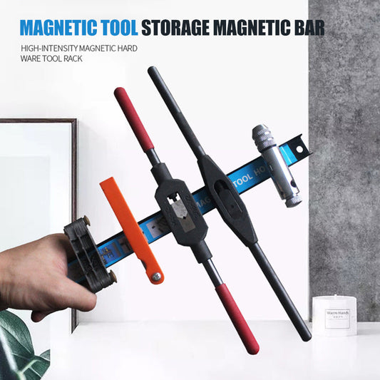 8/12/18/24 Inches Magnetic Tool Bar Black Metal Tool Organizer For Garage&Workshop