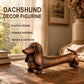 Wooden Dachshund Decor Figurine
