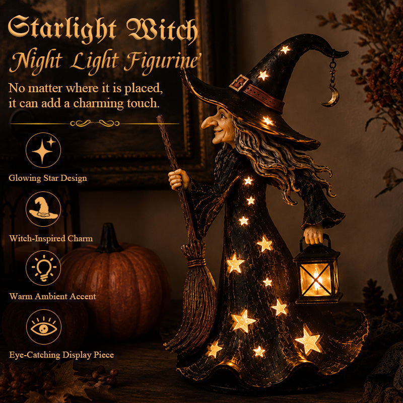 Star Witch Night Light Ornaments