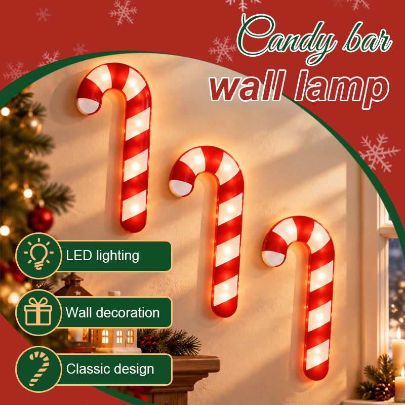 Candy Cane LED Wall Light Decoratio
