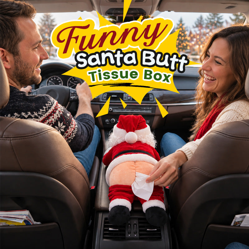 🎅😂 Funny Santa Butt Tissue Box – The Cheekiest Christmas Decoration! 🍑🎄