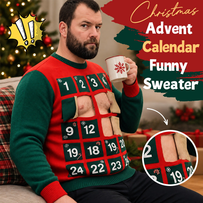 Christmas Advent Calendar Funny Sweater