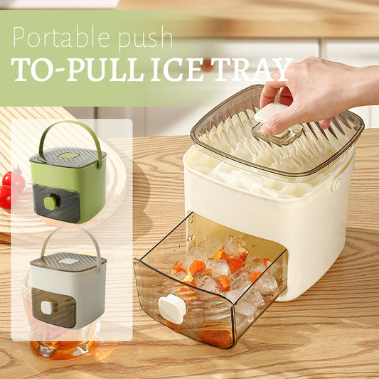 🧊Portable Push-To-Pull Ice Tray