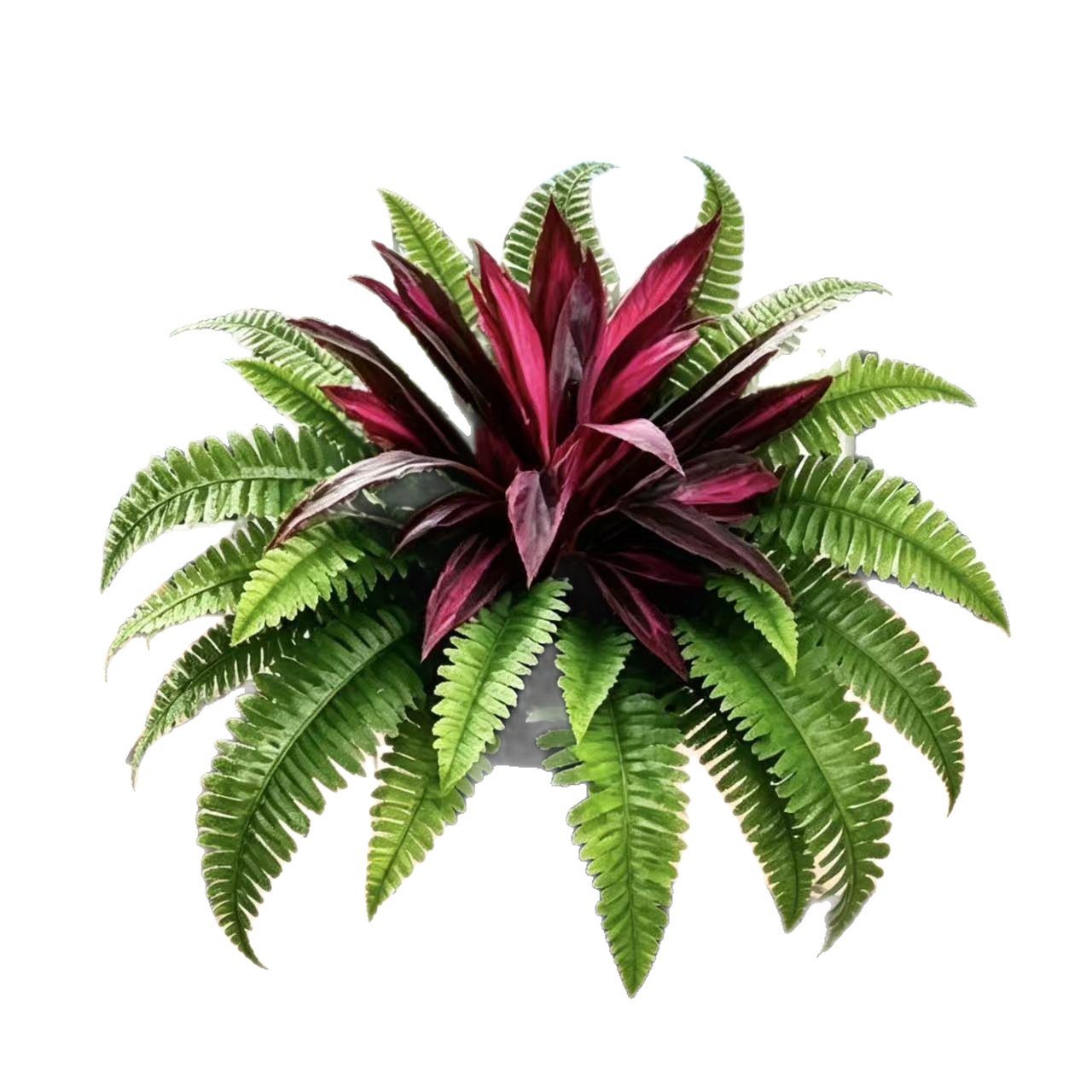 💥 Summer Special 🔥 UV-Resistant Artificial Ferns & Red Dragon Trees – Lush Greenery That Stays Fresh All Year Round!