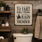 Funny Toilet Iron Sign