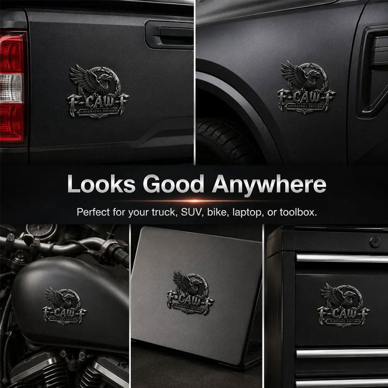 F-CAW-F "Midnight Edition" Metal Emblem - Premium Attitude Decal