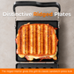 Hinged Sandwich Grill with Ridged Plates