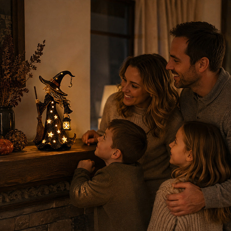 Star Witch Night Light Ornaments