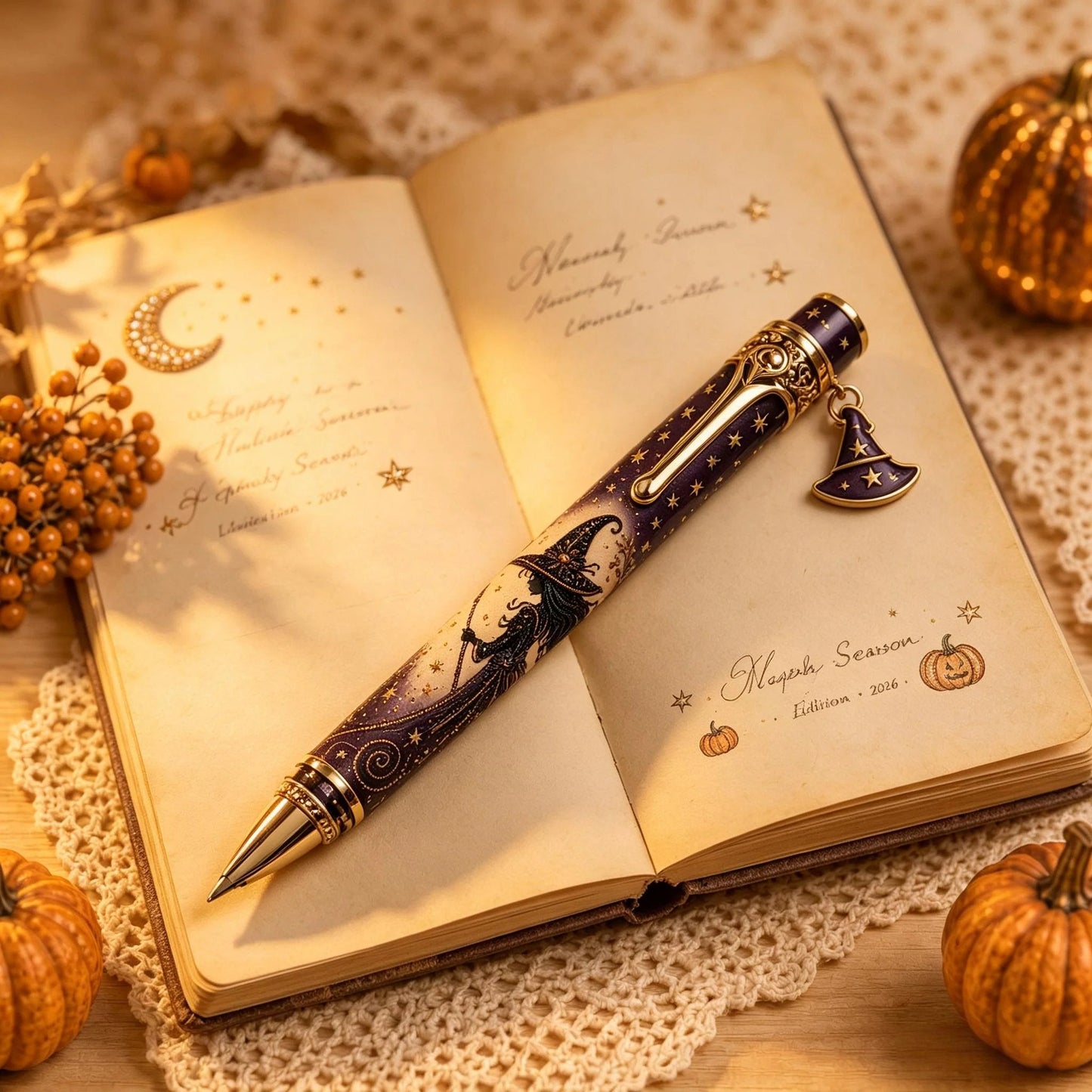 🎃🔮 Halloween Spooky Pen Gift Set | Decorative Pen, Matching Keepsake Card & Coordinating Gift Box in 3 Limited-Edition Styles ✨