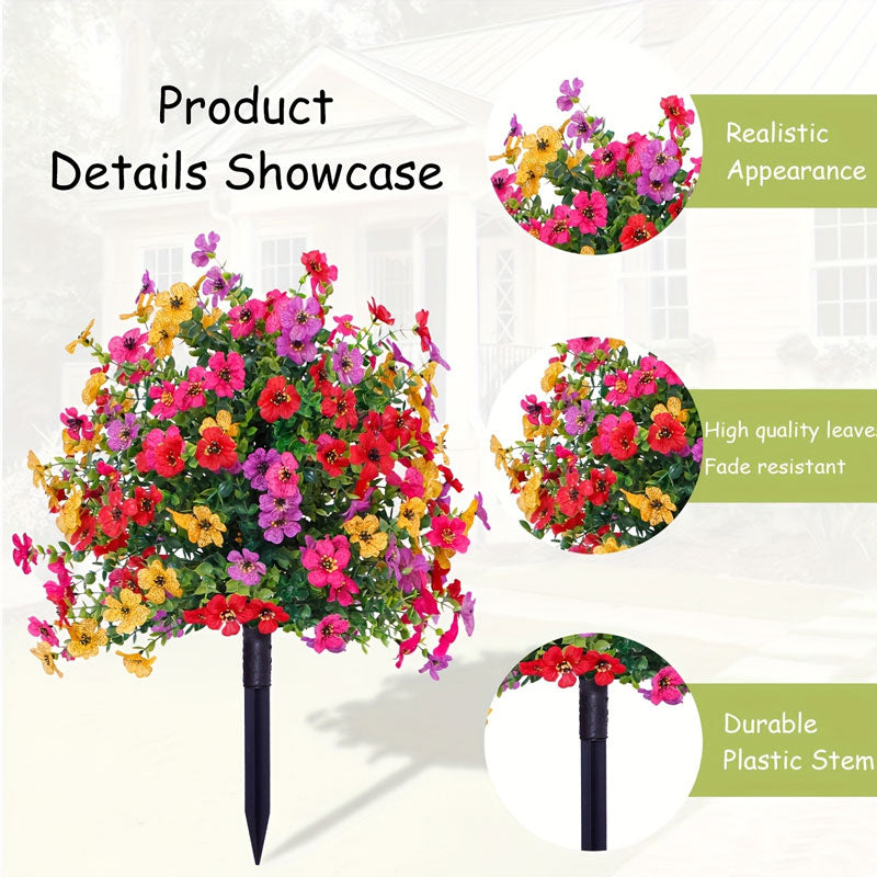 🌸Artificial Eucalyptus and Violet Ground-Insert Floral Decoration