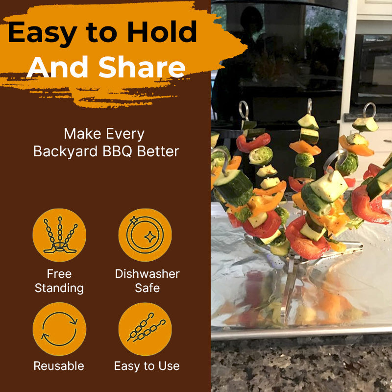 🍢 Creative BBQ Skewer Stand