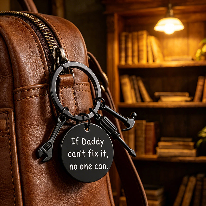 If Dad Can't Fix It, No One Can Keychain