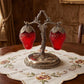 1960 - An antique Strawberry Salt & Pepper Shaker Set Seasoning Bottle
