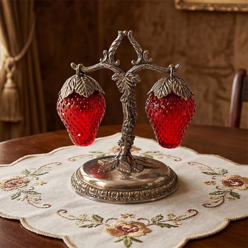 1960 - An antique Strawberry Salt & Pepper Shaker Set Seasoning Bottle