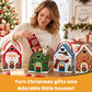 Christmas Cottage Handle Gift Box – 3D Festive Candy & Cookie Gift Packaging Box