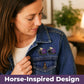 🌺Purple Poppy Horse Memorial Brooch Pin