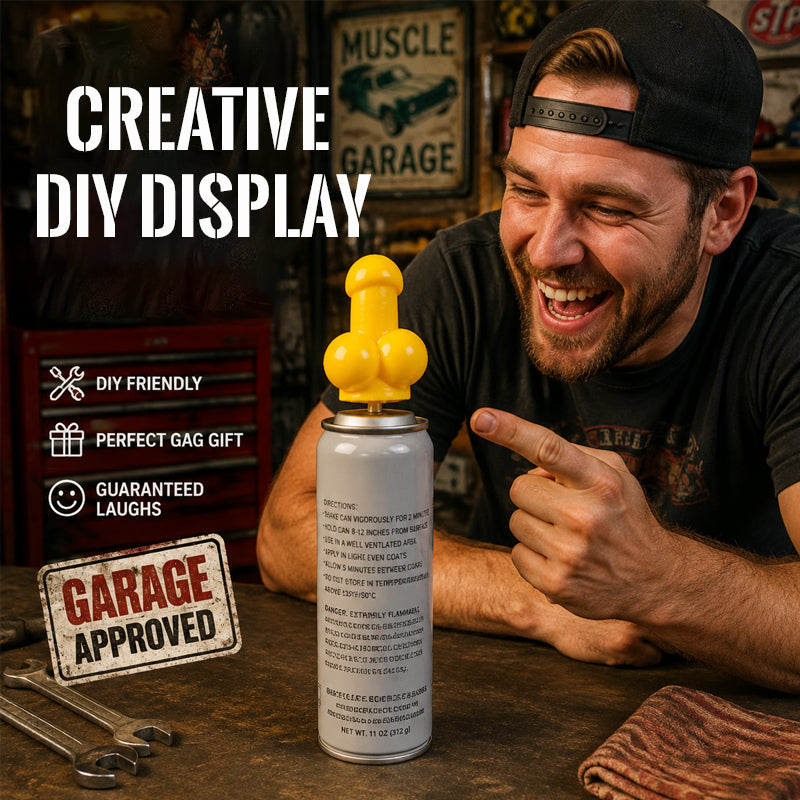 Fun Spray Paint Can Funny Decorative Head