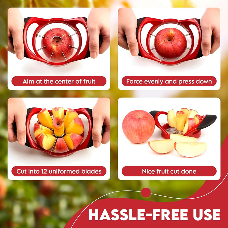 12-Blade Stainless Steel Fruit Corer and Slicer